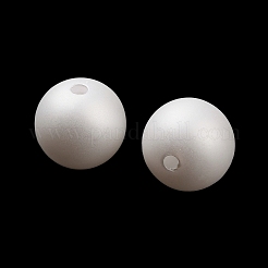 Frosted Plastic Imitation Pearl Beads&nbsp;KY-F022-10mm-01
