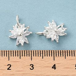 Brass Cubic Zirconia Pendant&nbsp;KK-K273-05S