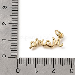 Mother's Day Brass Pendants&nbsp;KK-Z155-05G-01