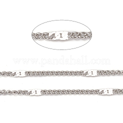 Tarnish Resistant 304 Stainless Steel Figaro Chains&nbsp;CHS-N002-03P