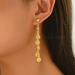 Vintage Brass Tassel Stud Earrings&nbsp;RC7025-2