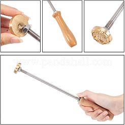 Stamping Embossing Soldering Brass with Stamp&nbsp;AJEW-WH0113-15-63