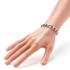 Tarnish Resistant 304 Stainless Steel Curb Chains Bracelets&nbsp;BJEW-JB06273-01