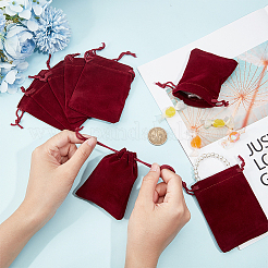25Pcs Rectangle Velvet Drawstring Pouches&nbsp;TP-BBC0001-04A-02