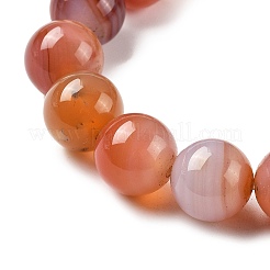 Natural Multi-Color Agate Beads Strands&nbsp;G-A261-B21-14mm