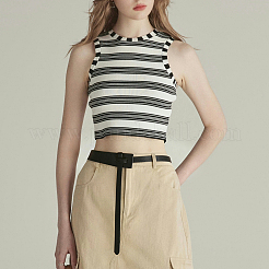 Soft PU Leather Tie Knot Belts for Dress&nbsp;AJEW-WH20816-270B