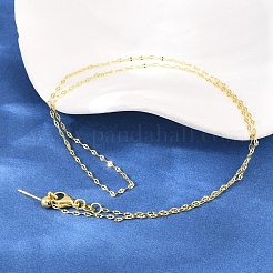 1.5MM Adjustable Slider Brass Dapped Chain Necklaces for Men Women&nbsp;NJEW-L012-10G