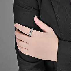 Simple Style 304 Stainless Steel Rotating Finger Rings&nbsp;FS-WGCAB4E-01