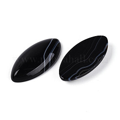 Natural Black Agate(Dyed & Heated) Cabochons&nbsp;G-T144-78A