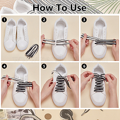 12Pairs Polycotton & Plastic Wheat Shoelaces&nbsp;FIND-FG0005-24B
