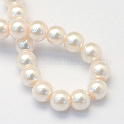 Baking Paint Glass Pearl Bead Strands&nbsp;X-HY-Q003-5mm-41