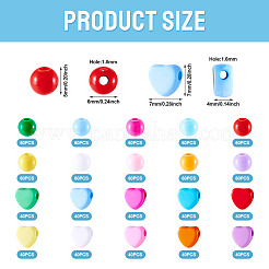 1000Pcs 20 Colors Opaque Acrylic Beads&nbsp;MACR-TA0002-19
