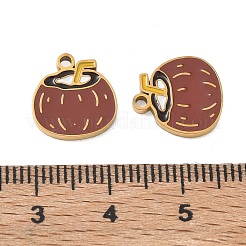 Fruit 304 Stainless Steel Enamel Pendants&nbsp;SA-CBA49D2-11G-16