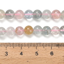 Natural Morganite Beads Strands&nbsp;G-H329-C13-6mm-AA