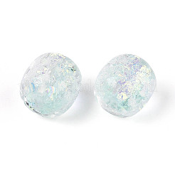 Handmade Foil Lampwork Beads Strands&nbsp;FOIL-T008-01F