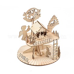 DIY Christmas Style Hand Painting 3D Courtyard Crafts Assembly Kit&nbsp;DIY-N004-01