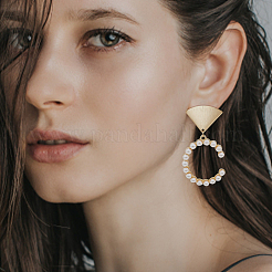 10Pcs Brass Stud Earrings&nbsp;KK-BC0011-54