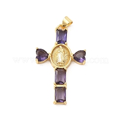Rack Plating Brass Pendants&nbsp;KK-D087-16G
