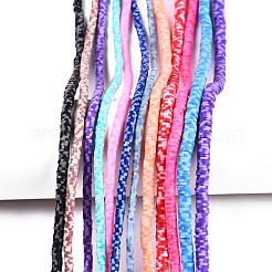 Handmade Polymer Clay Beads Strands&nbsp;CLAY-R067-3.5-5.0mm-M1