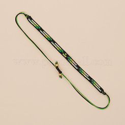 Bohemian Glass Seed Beads Braided Bead Bracelets&nbsp;TT0966