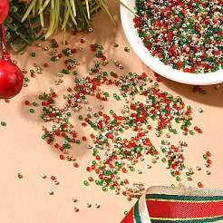 4 Colors 11/0 Christmas MIYUKI Delica Seed Beads&nbsp;SEED-X0058-22