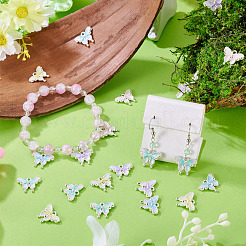50Pcs 5 Colors Alloy Enamel Pendants&nbsp;ENAM-TA0003-61