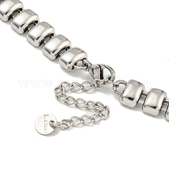 Non-Tarnish 304 Stainless Steel Rectangle Link Chain Necklaces&nbsp;NJEW-S431-02P