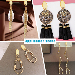 60Pcs 201 Stainless Steel Stud Earring Findings&nbsp;EJEW-UN0002-25