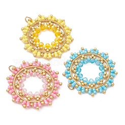 Seed Beads & Glass Beaded Pendants&nbsp;PALLOY-MZ01295