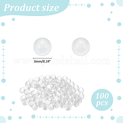100Pcs No Hole Natural Quartz Sphere Beads&nbsp;FIND-WR0012-28