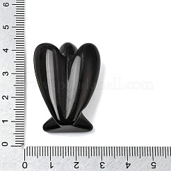 Natural Obsidian Angel Figurine&nbsp;DJEW-N006-01A-18