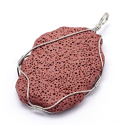 Nuggets Synthetic Lava Rock Big Pendants&nbsp;G-L155-08E