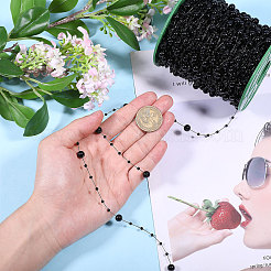 Plastic Imitation Pearl Beaded Chains&nbsp;KY-WH0051-25A