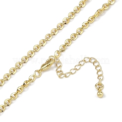 Rack Plating Brass Cable Chain Necklaces for Women&nbsp;NJEW-K382-11G