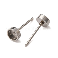 201 Stainless Steel Stud Earring Findings&nbsp;STAS-D379-10A-P