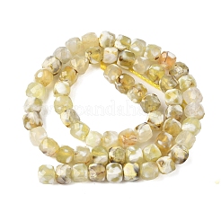 Natural Fire Crackle Agate Beads Strands&nbsp;G-H078-C49-6mm-05