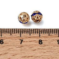 Brass Rhinestone Beads&nbsp;RB-K001-01G-03