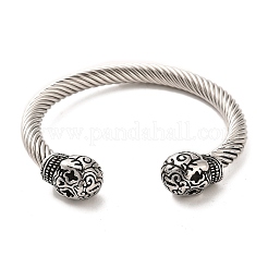 304 Stainless Steel Cuff Bangles&nbsp;BJEW-E094-21AS