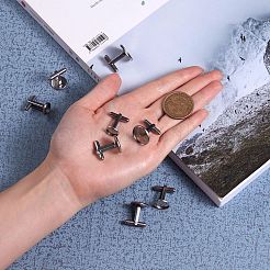 8Pcs 4 Styles 304 Stainless Steel Cuff Buttons&nbsp;STAS-SZ0001-63