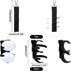 4Pcs 2 Style PU Leather Golf Tee Holder&nbsp;AJEW-FH0002-05