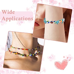 9Pcs 9 Colors Handmade Millefiori Lampwork Beads&nbsp;LAMP-CJ0002-41