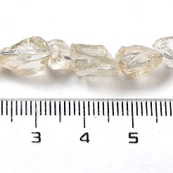 Raw Rough Natural Lemon Quartz(Heated) Beads Strands&nbsp;G-P528-B08-01
