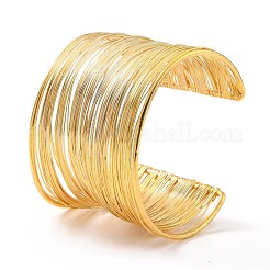 Wide Wire Upper Arm Cuff Band&nbsp;AJEW-G033-04G