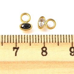 304 Stainless Steel Micro Pave Rhinestonea Pendants&nbsp;STAS-K263-79G