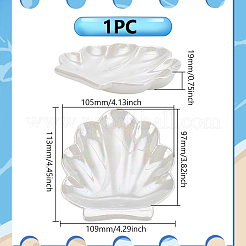 Shell Shape Ceramics Jewelry Plate&nbsp;AJEW-WH0606-41A
