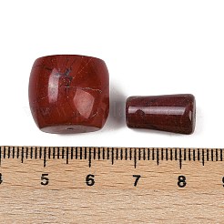 Natural Red Jasper 3 Hole Guru Beads&nbsp;G-F795-F01-01