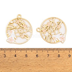 Rack Plating Alloy Enamel Pendants&nbsp;LS-FIND-A040-05A-03G