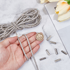 20Pcs Column Alloy Shoelace Buckle Connectors&nbsp;FIND-CY0001-95B
