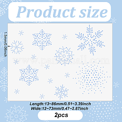 Snowflake Shape Hotfix Rhinestone&nbsp;DIY-WH0399-76B