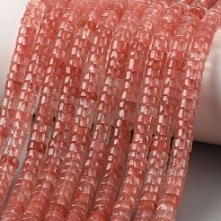 Cherry Quartz Glass Beads Strands&nbsp;G-M420-A09-01